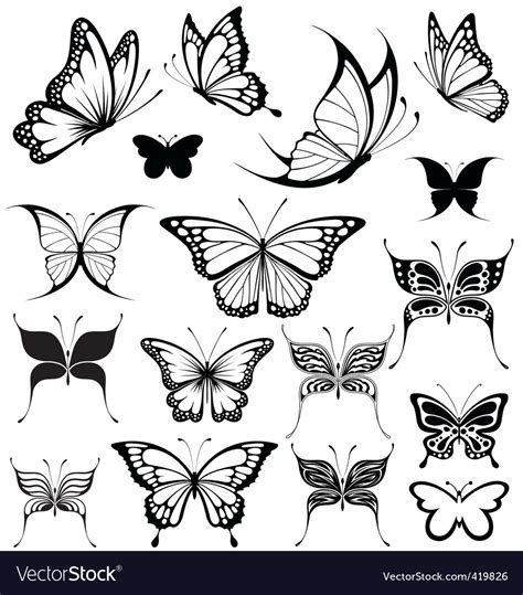 Butterflies Royalty Free Vector Image - VectorStock