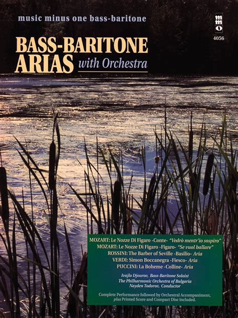 Bass-Baritone Arias with Orchestra - Volume 1 Music Minus One Bass ...