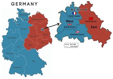 Berlin Wall Map Of Germany - Almire Marcelia