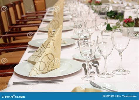 Restaurant Table Setting Stock Photos - Image: 3269303