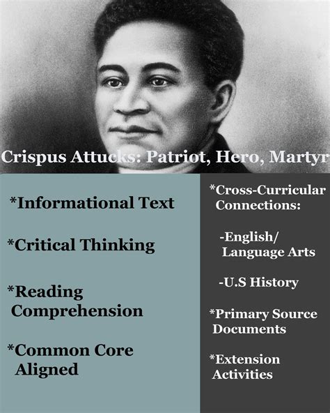 Crispus Attucks-Informational Text/Biography | Reading comprehension ...