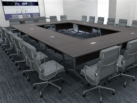 reconfigurable teleconferencing table