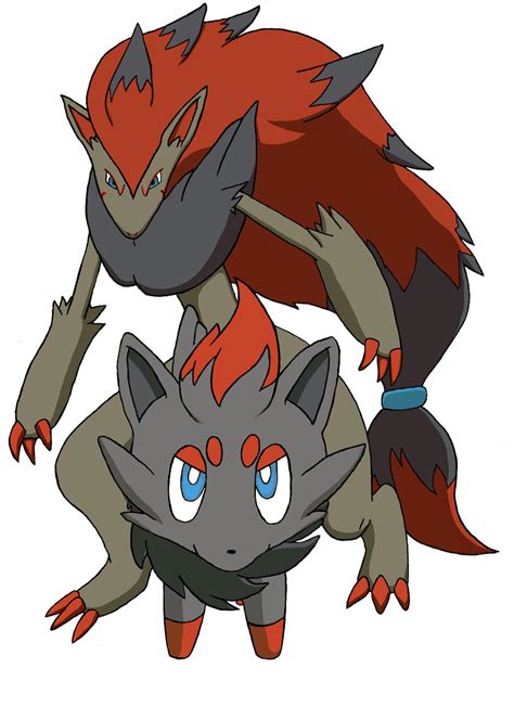 Zorua and Zoroark by Beagleboy4ever on DeviantArt