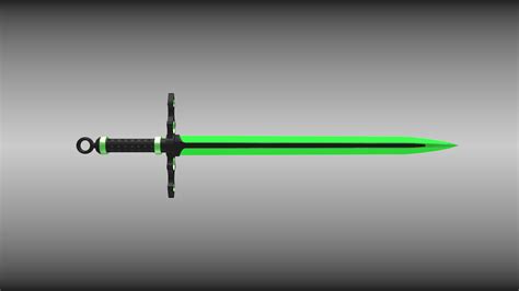 Emerald Sword 3D Model - TurboSquid 1810576