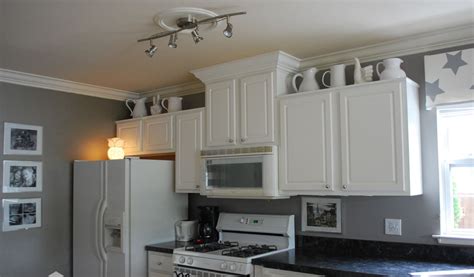 White Cabinets Dark Grey Walls - art-fidgety