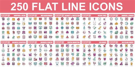 Thin Line Icons Vector Art, Icons, and Graphics for Free Download