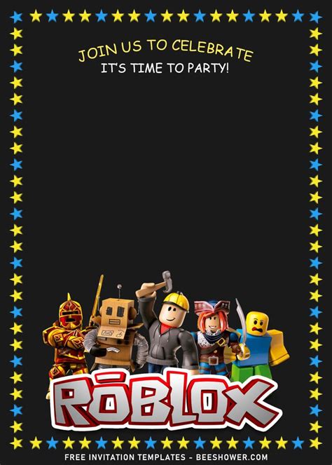 8+ Best Roblox Gamer Birthday Invitation Templates