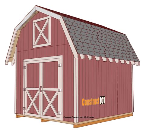 Free Gambrel Shed Plans 12x16 Download ~ shed building plans 12x16