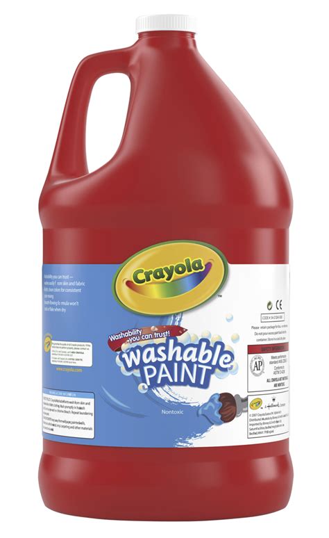 Crayola Washable Paint, Gallon, Red