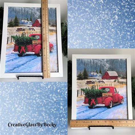 Farmhouse Red Truck Red Truck Decor Red Truck Christmas - Etsy