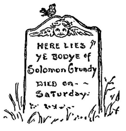 Solomon Grundy (nursery rhyme) - Wikipedia