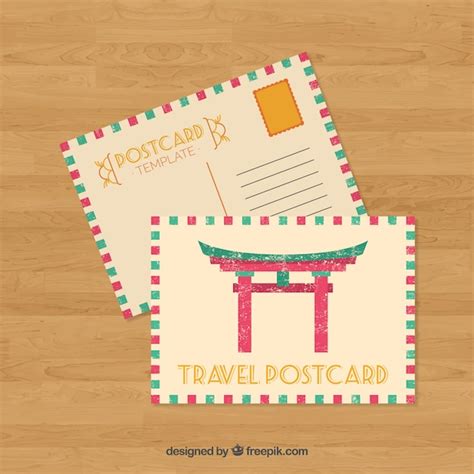 Free Vector | Travel postcard template