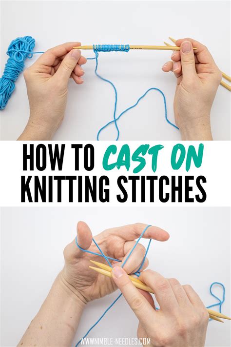 How to cast on knitting stitches - 3 easy methods for beginners | Cast ...