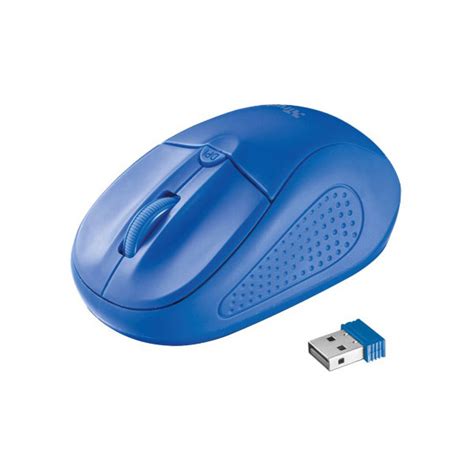 Trust 20786 Primo Wireless Mouse - Blue | Rapid Online