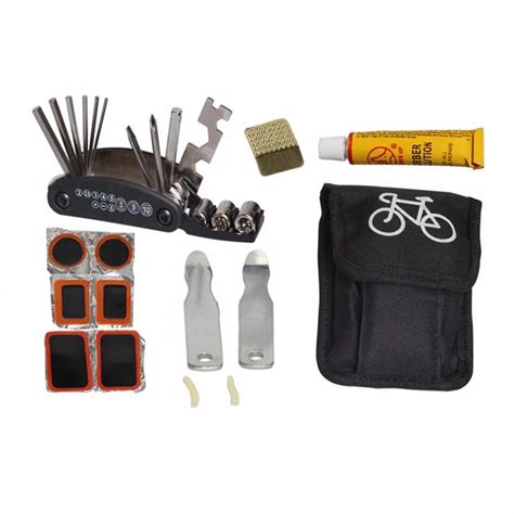 Bike Bicycle Tire Repair Tools Kit Set Bag Multitool Cycling Service ...