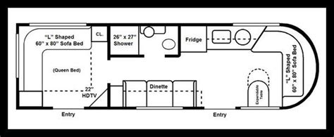 Travel Trailer Floor Plans Rear Living - floorplans.click