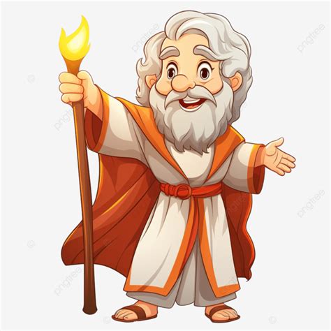 Cartoon Bible Character Elijah, Cartoon, Bible, Character PNG ...