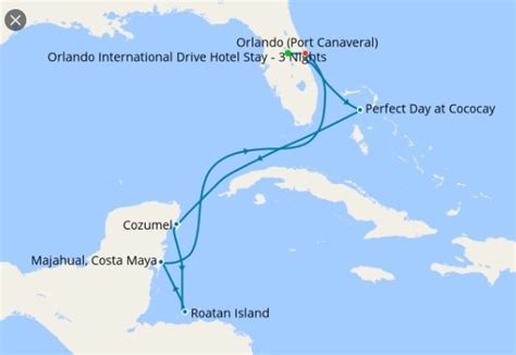 Caribbean Cruise Map