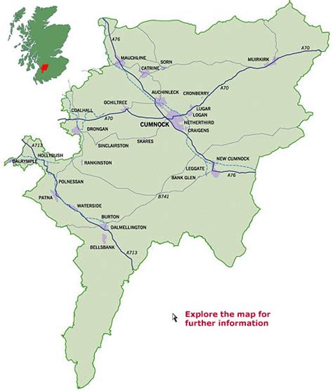 Map of East Ayrshire Province Area