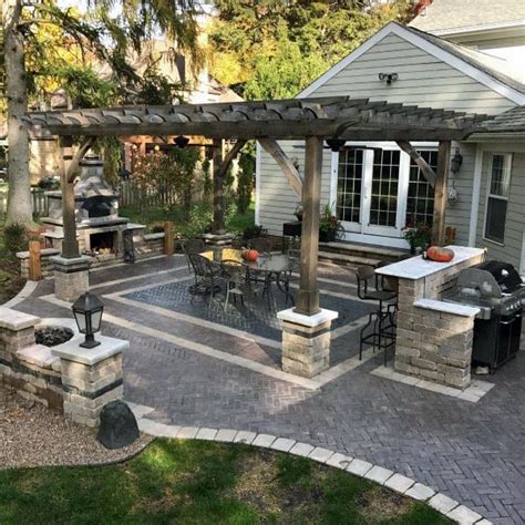 Paver Patio With Gazebo - just patio inside