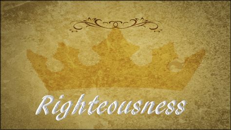 Righteousness | Faith Family Church in Billings, MT | Pastor Sean ...