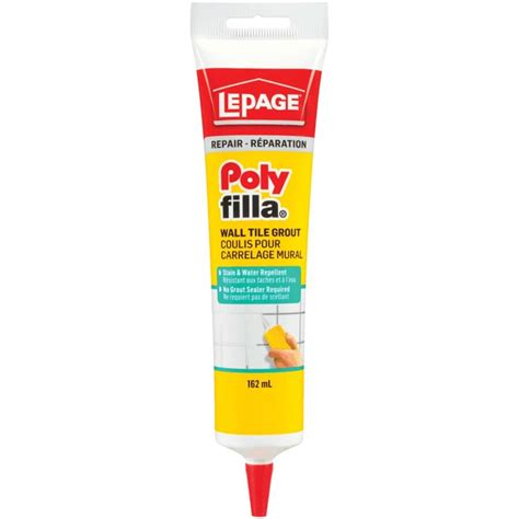 Shop LePage Premixed Squeeze Tube Tile Grout - 162 ml, White at New ...