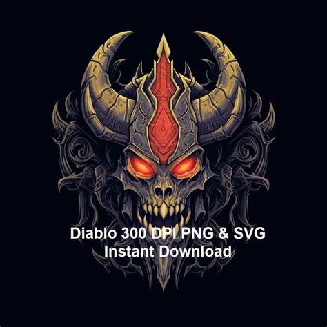 Diablo Iv PNG & SVG , Diablo 4 PNG , Diablo Print on Demand Instant ...