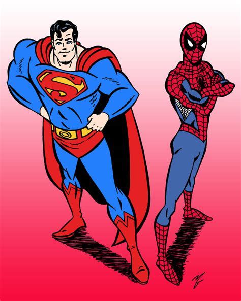 Superman and Spider-Man by edCOM02 on DeviantArt