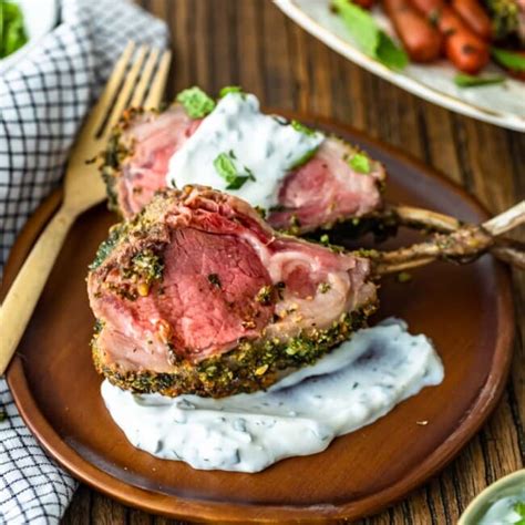 Rack of Lamb with Mint Yogurt Sauce - The Cookie Rookie®