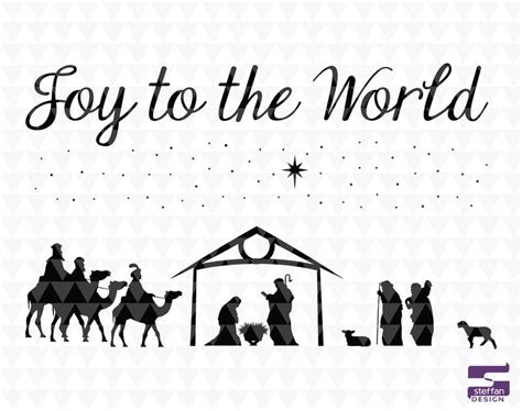 Joy to the World Joy SVG Nativity Scene SVG Nativity Set - Etsy | Joy ...