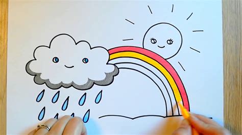 Class 1 Rainy Season Drawing For Kids : This drawing works well for ...