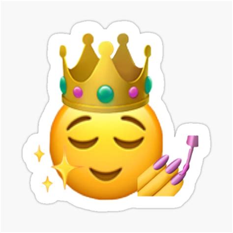 "QUEEN EMOJI" Sticker for Sale by Ev Jack | Redbubble