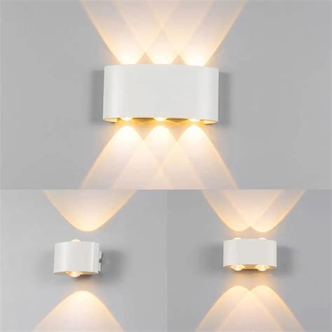 LED wall lamp wall light up down ARC shaped wall lights for bedroom ...