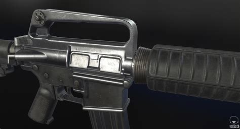 Xm177 grenade launcher 3D model - TurboSquid 1203528