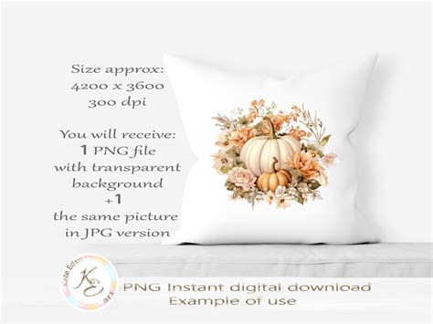 Boho Pumpkins PNG Thanksgiving Instant Digital Download - Etsy