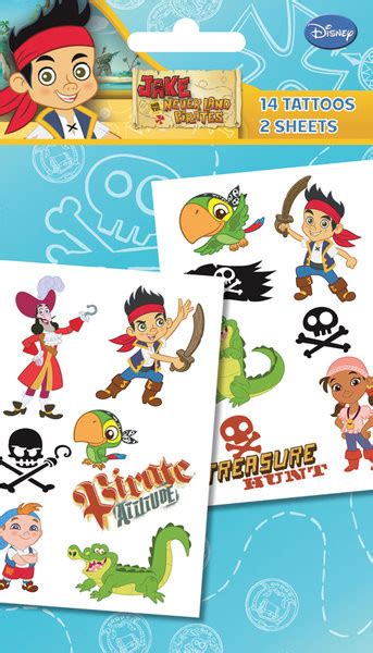 Tattoo JAKE & NEVERLAND PIRATES - characters | Tips for original gifts