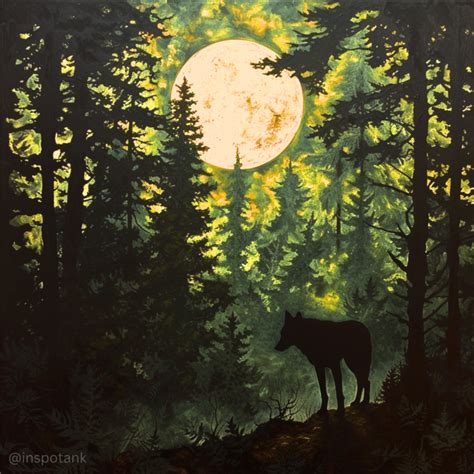 50+ Acrylic Forest Painting Inspiration Ideas & Tutorials [Art ...