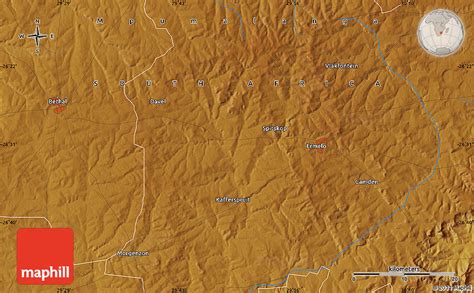 Physical Map of Ermelo