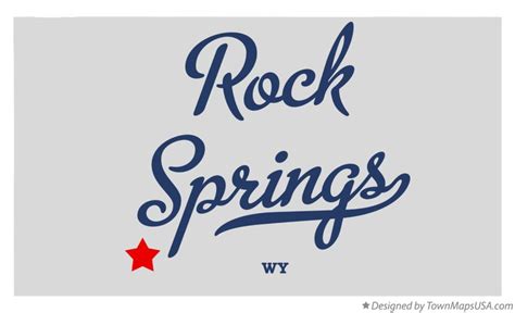 Map of Rock Springs, WY, Wyoming