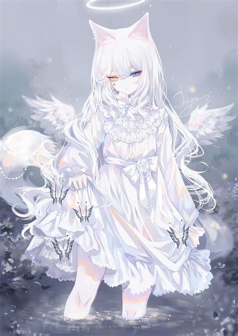 Anime Angel Girl Wings