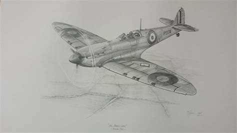 Drawing of a Spitfire | Disegni, Aereo