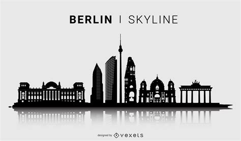 Berlin Skyline Silhouette Design Vector Download