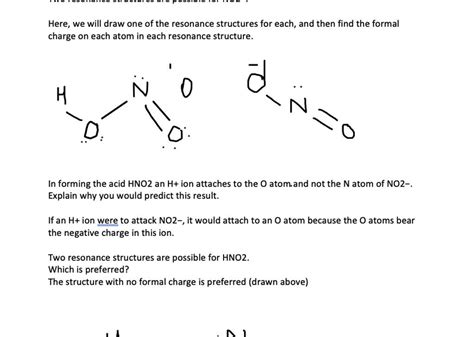 SOLVED:The chemistry of the nitrite ion and HNO _{2}: (a) Two resonance ...