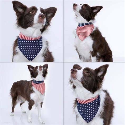 American Flag Dog Bandana Collar Cute Puppy Bandana