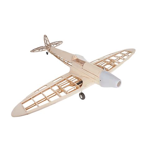 JWRC Spitfire 1020mm Wingspan Balsa Wood RC Airplane Fighter KIT ...