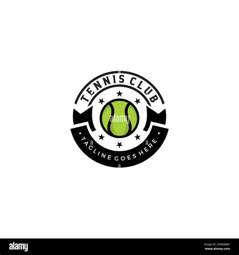 Tennis Club Stamp Logo Design. Tennis Academy Logo Stock Vector Image ...