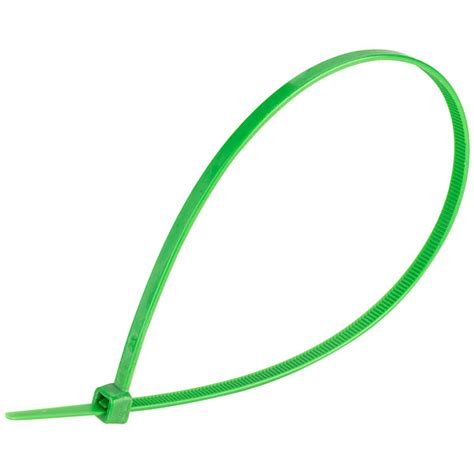 Unistrand 300mm Green Cable Ties - pack of 100 | Rapid Online