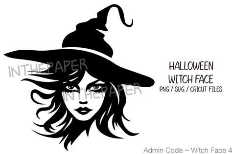 Halloween Witch Face SVG, PNG (2661971)