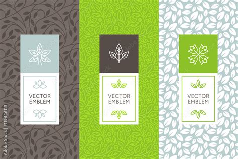 Vector set of packaging design templates Stock Vector | Adobe Stock