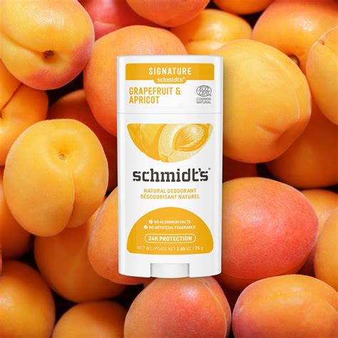 Grapefruit & Apricot Natural Deodorant Stick | Schmidt's